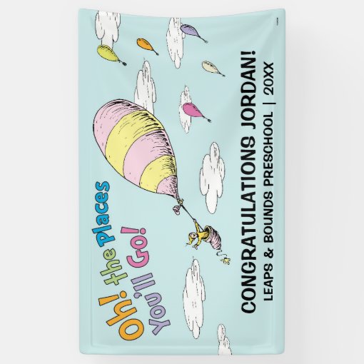 Oh, The Places You'll Go! Graduation Announcement Banner | Zazzle