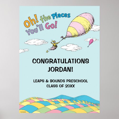 Oh The Places Youll Go Graduation Poster