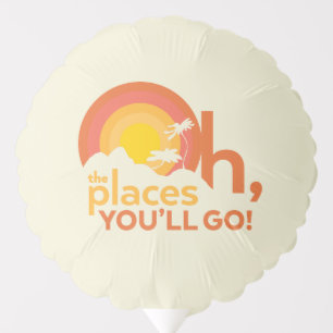 Oh, The Places You'll Go! Landscape Typography Balloon