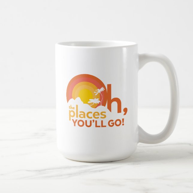 Oh, The Places You'll Go! Landscape Typography Coffee Mug (Right)