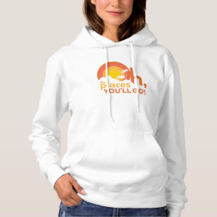 Oh, The Places You'll Go! Landscape Typography Hoodie