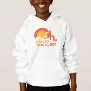Oh, The Places You'll Go! Landscape Typography Hoodie