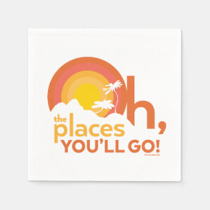 Oh, The Places You'll Go! Landscape Typography Napkins