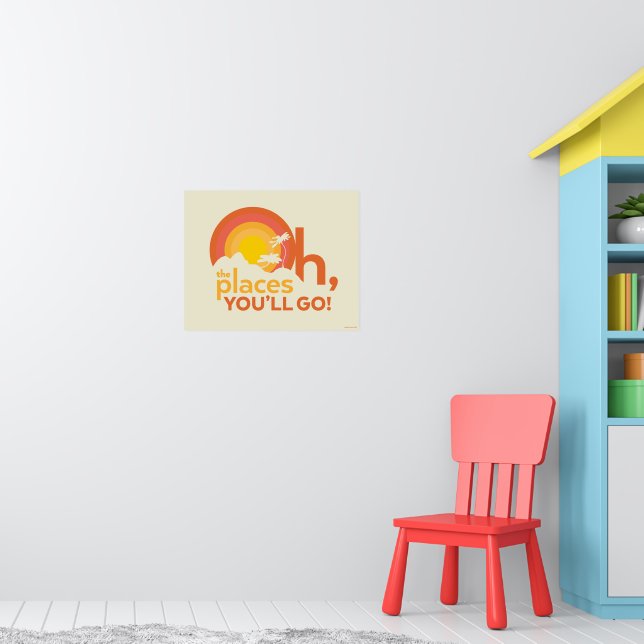 Oh, The Places You'll Go! Landscape Typography Poster (Nursery 1)
