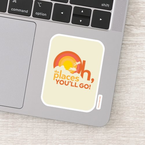Oh The Places Youll Go Landscape Typography Sticker