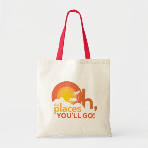 Oh The Places Youll Go Landscape Typography Tote Bag