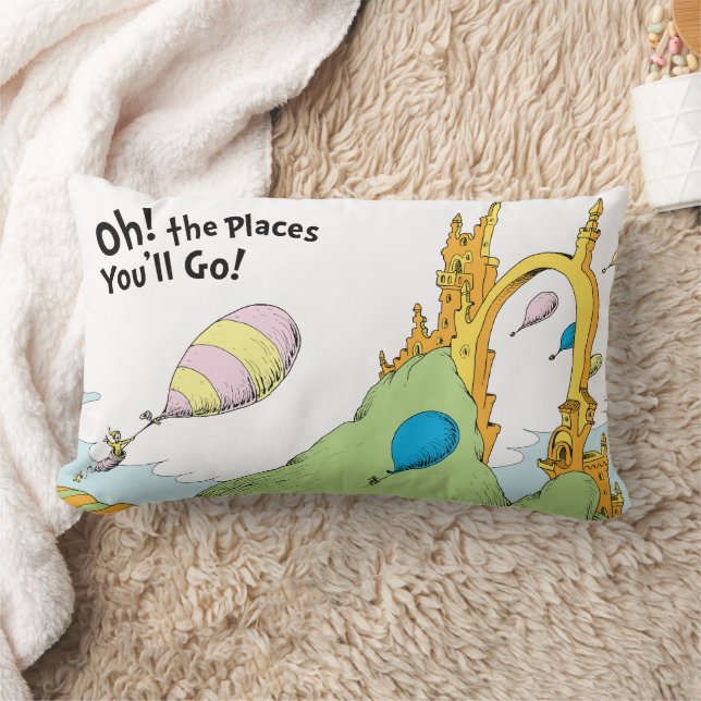 Oh! The Places You'll Go! Lumbar Pillow (Blanket)