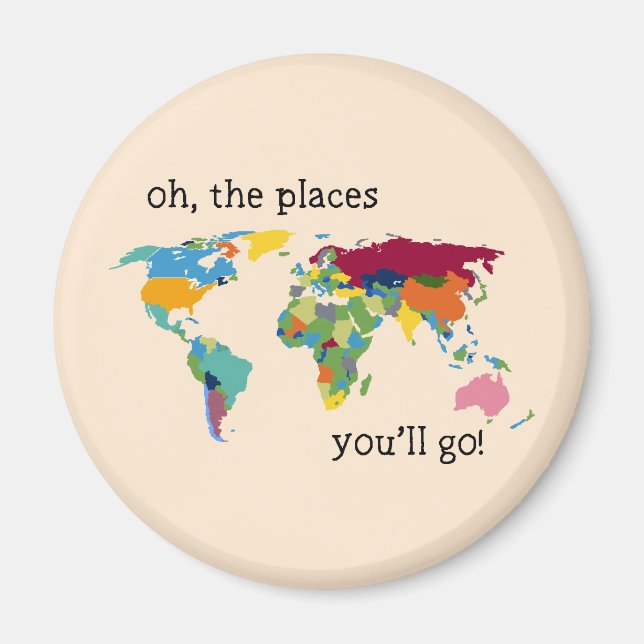 Oh the places you'll go magnet (Front)