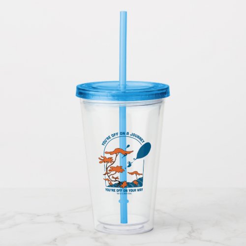 Oh The Places Youll Go Off on a Journey Acrylic Tumbler