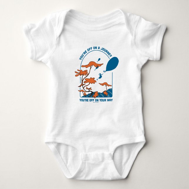 Oh, The Places You'll Go! "Off on a Journey" Baby Bodysuit (Front)