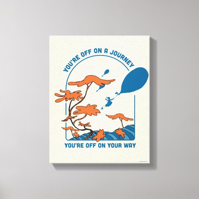 Oh, The Places You'll Go! "Off on a Journey" Canvas Print (Front)