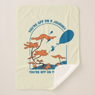Oh, The Places You'll Go! "Off on a Journey" Sherpa Blanket