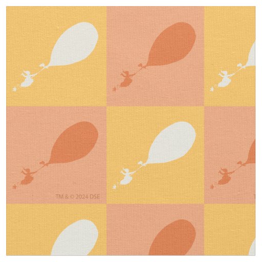 Oh, the Places You'll Go | Orange Block Pattern Fabric