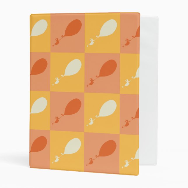 Oh, the Places You'll Go | Orange Block Pattern Mini Binder (Front/Inside)