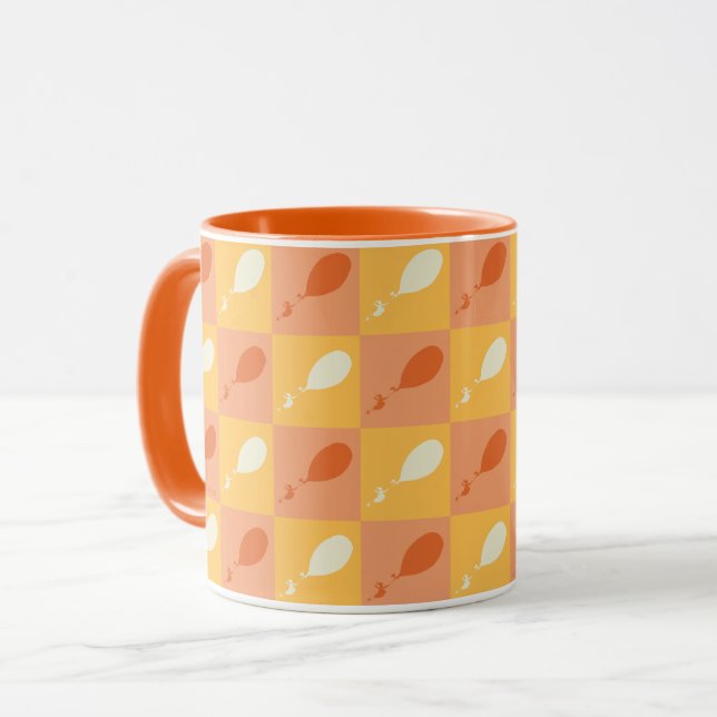 Oh, the Places You'll Go | Orange Block Pattern Mug (Front Left)