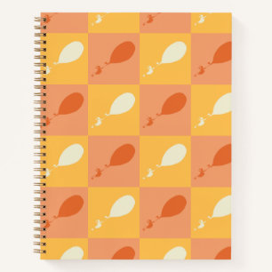 Oh, the Places You'll Go Orange Block Pattern Notebook