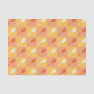 Oh, the Places You'll Go Orange Block Pattern Tissue Paper