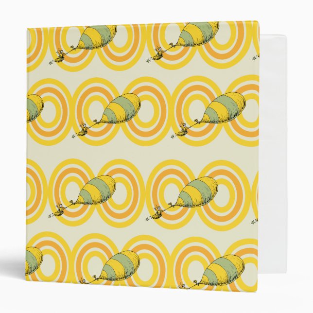 Oh, the Places You'll Go | Orange Pattern 3 Ring Binder (Front/Inside)