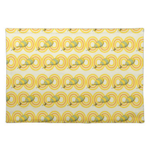 Oh, the Places You'll Go Orange Pattern Cloth Placemat
