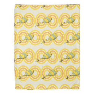 Oh, the Places You'll Go Orange Pattern Duvet Cover