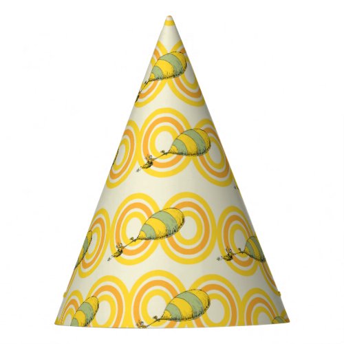 Oh the Places Youll Go  Orange Pattern Party Hat