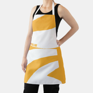 Oh, The Places You'll Go! Orange Swirls Apron