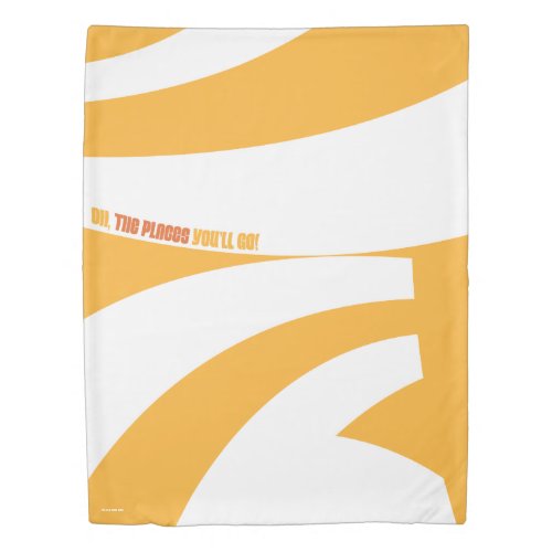 Oh The Places Youll Go Orange Swirls Duvet Cover