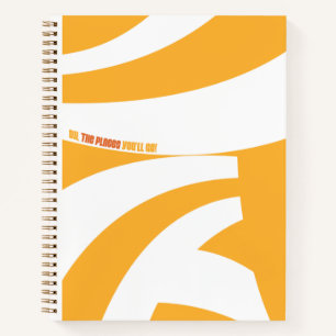 Oh, The Places You'll Go! Orange Swirls Notebook