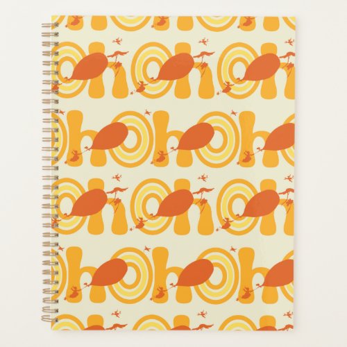 Oh the Places Youll Go  Orange Text Pattern Planner