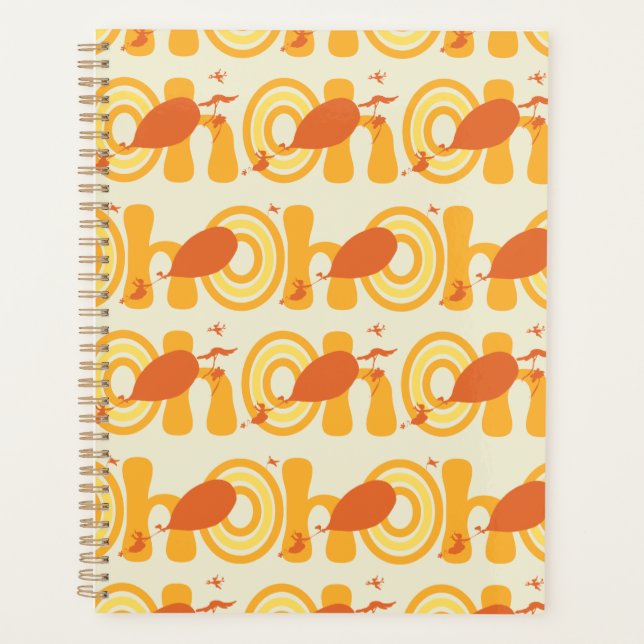 Oh, the Places You'll Go | Orange Text Pattern Planner (Front)