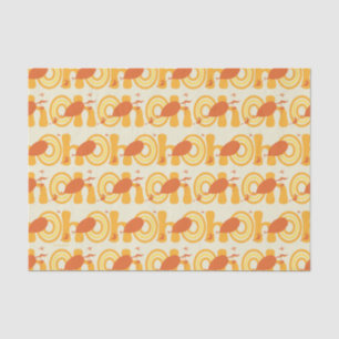 Oh, the Places You'll Go Orange Text Pattern Tissue Paper