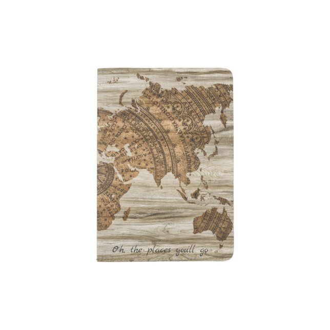 Oh, the places you'll go passport holder (Front)