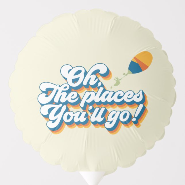 Oh, The Places You'll Go! Quote with Balloon (Front)