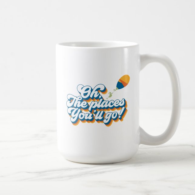 Oh, The Places You'll Go! Quote with Balloon Coffee Mug (Right)