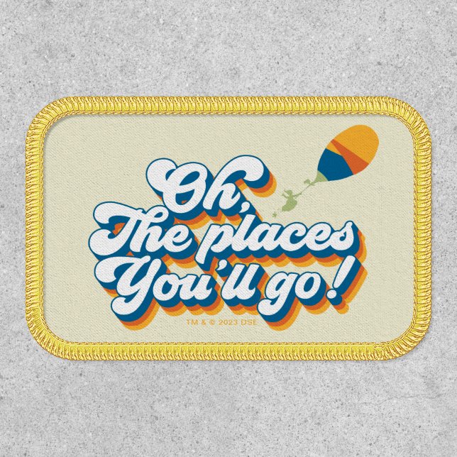 Oh, The Places You'll Go! Quote with Balloon Patch (Front)