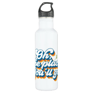 Oh, The Places You'll Go! Quote with Balloon Stainless Steel Water Bottle