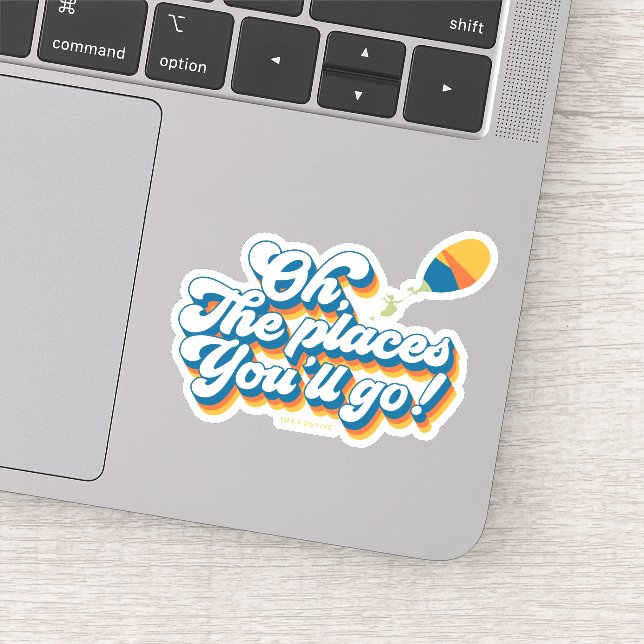 Oh, The Places You'll Go! Quote with Balloon Sticker (Detail)