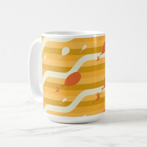 Oh The Places Youll Go Retro Balloon Pattern Coffee Mug