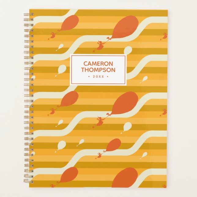 Oh, The Places You'll Go! Retro Balloon Pattern Planner (Front)