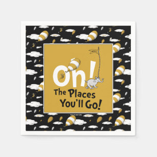 Oh, The Places You'll Go! Retro Graduation Napkins