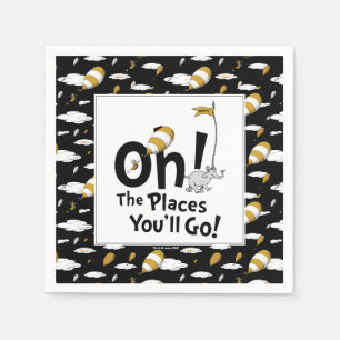 Oh, The Places You'll Go! Retro Graduation Napkins