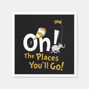 Oh, The Places You'll Go! Retro Graduation Napkins