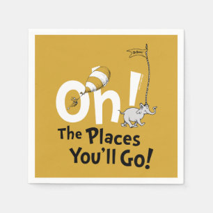 Oh, The Places You'll Go! Retro Graduation Napkins