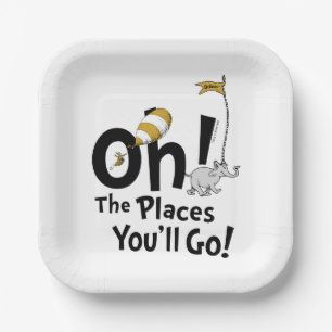 Oh! The Places You'll Go! Retro Graduation Paper Plates
