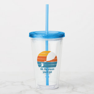 Oh, The Places You'll Go! Retro Sunset Acrylic Tumbler