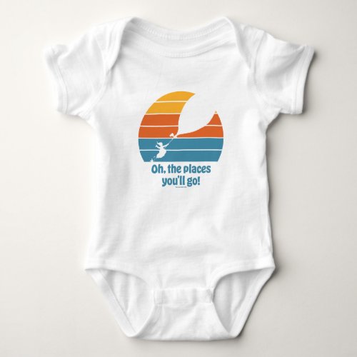 Oh The Places Youll Go Retro Sunset Baby Bodysuit