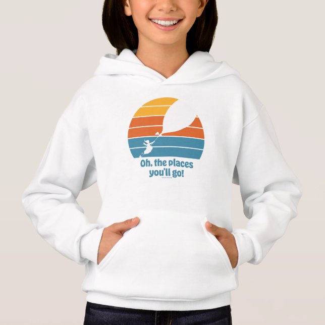 Oh, The Places You'll Go! Retro Sunset Hoodie (Front)