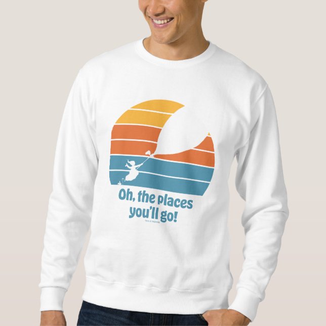 Oh, The Places You'll Go! Retro Sunset Sweatshirt (Front)