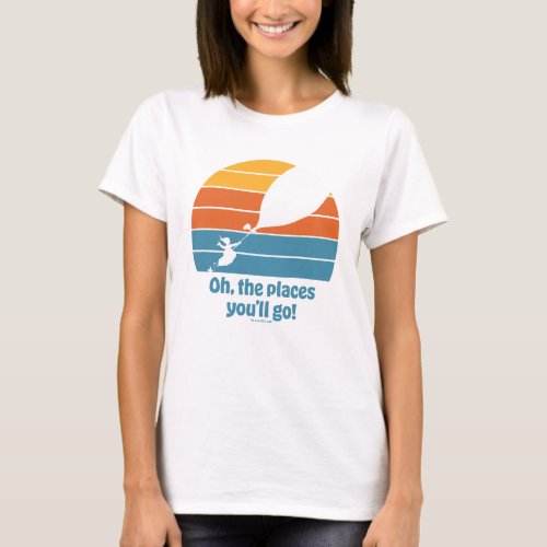 Oh The Places Youll Go Retro Sunset T_Shirt