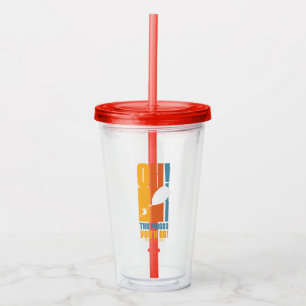 Oh, The Places You'll Go! Tall Retro Typography Acrylic Tumbler